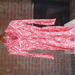 Lilly Pulitzer Vibrant Red and White Dress